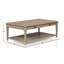 Table de cocktail au fini sable avec deux tiroirs de rangement P, 27,95 l, H 19,23 po