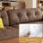 Coffee 100% Polyester Standard Sofa cushion Loveseat