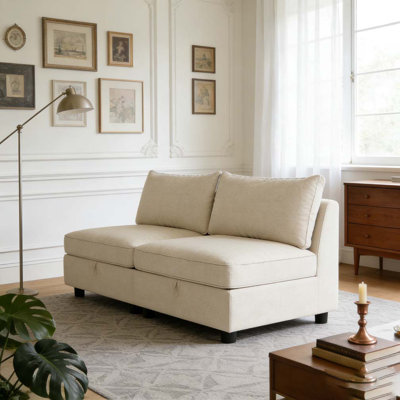 Armless Seat for Modular Sectional Sofa