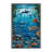 Washable Deep Sea Scene Coastal Area Rug-1170336556