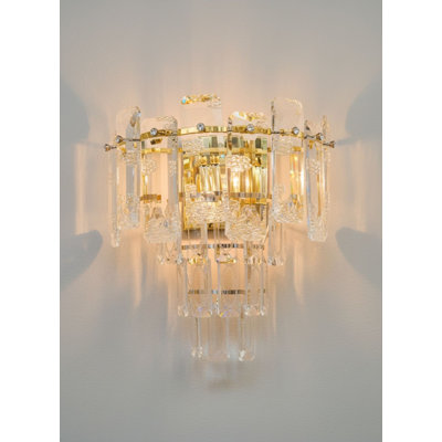Empire Tier Crystal Wall Sconce