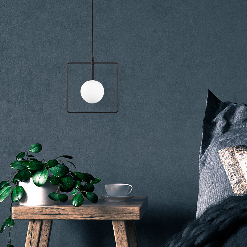 Luminaire suspendu carré 1 lumière Benites