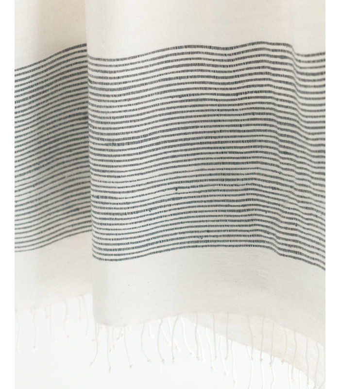 Serviette de bain en coton Riviera, Marine