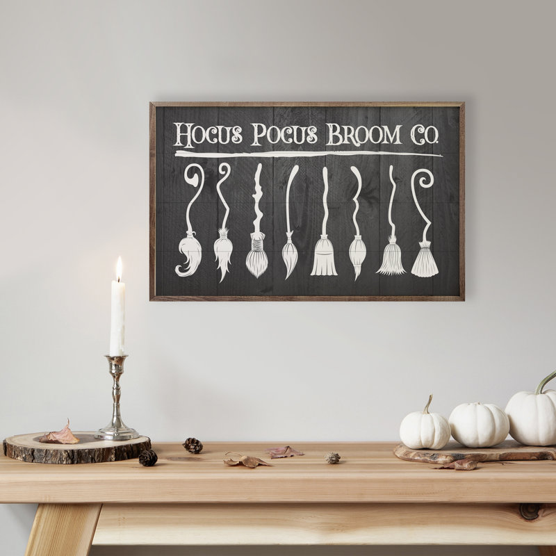 Hocus Pocus Broom Co - noir, H 10 po x l 16 po
