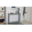 2-Tier Console Table, Sofa Side Table With Storage Shelf, X Design For Entryway, Living Room, And Hallway-1870077975