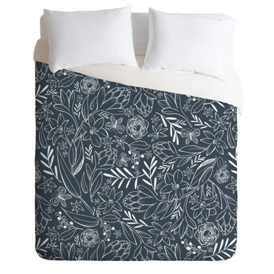 Housse de couette sketchbook minuit botanique