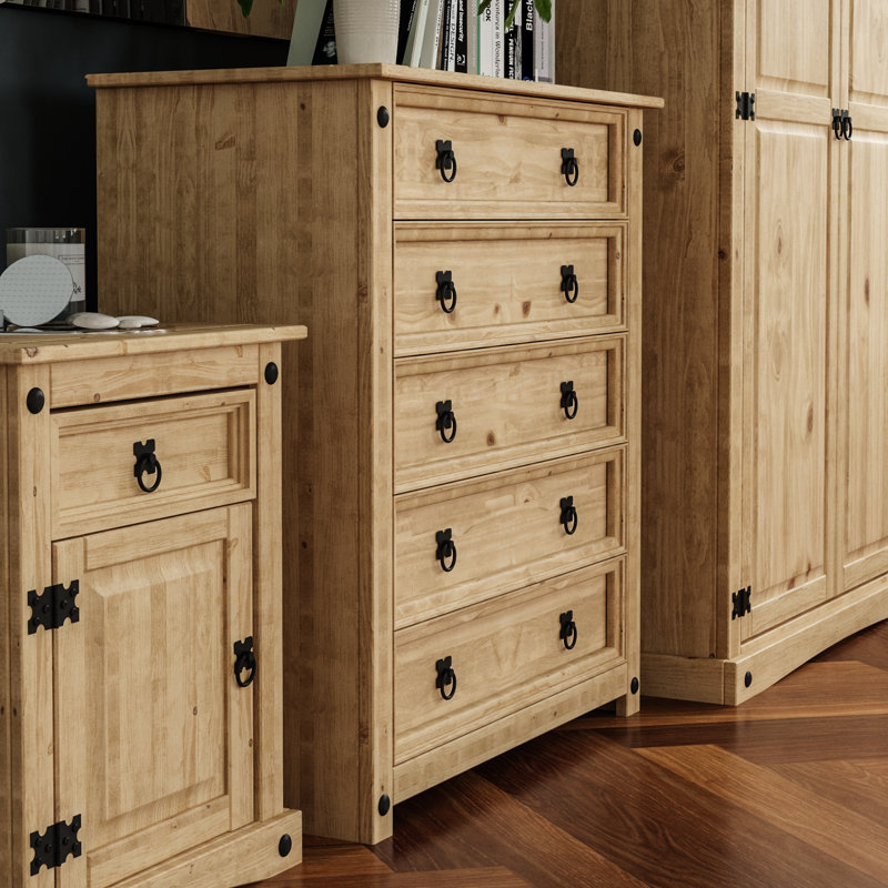 Harold Solid Wood Piece Bedroom Set