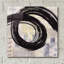  «Brushstroke No. 8» par Karen Lehrer, art mural en verre acrylique, 12 po x 12 po