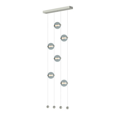 Luminaire suspendu en forme de globe à 6 lumières Abacus