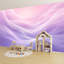 Papier peint adhésif autocollant rose pâle et mauve à motif abstrait H 69 po x l 96 po pour chambre à coucher-470565113