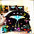 Celestial Nightfall Comforter Set - Gothic Death Moth & Flowers Pattern Bedding - 3 Piece Quilt & Pillowcase Set - Soft, Breathable Sleep Essentials