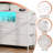 Mikayle Dresser for Bedroom TV Stand with Power Outlets and RGB LED Light Fabric 8 Drawer Dresser Side Pockets, Chest Of Drawers For 50" TV-1410528873
