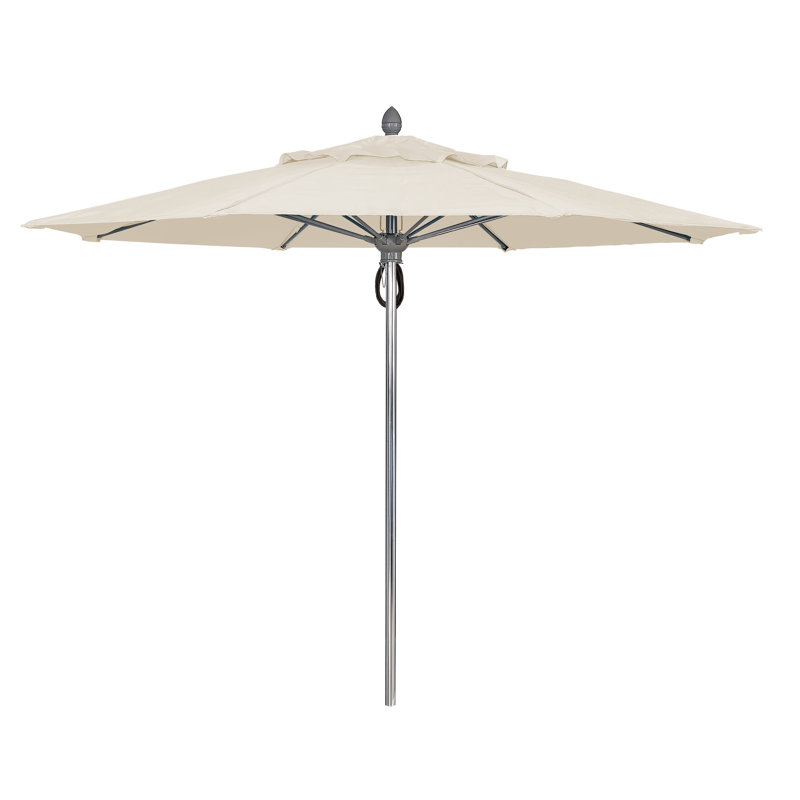 Parasol de marché 11 'Prestige, Sunbrella® naturel, Terra