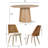 6 - Person Dining Table Sets With 60'' Round Table & 6 Upholstered Rattan Chairs