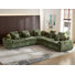 Canapé modulaire surdimensionné de 124 po Meg, canapé modulaire Comfy Boucle Cloud, canapé à assise profonde en forme de L avec coussins décoratifs pour le salon