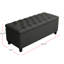 Banc de rangement rembourré avec dessus rabattable Arnolda
