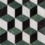 Carreau de mosaïque géométrique en marbre 8 po x 9,21 po Cadmo (feuille / feuille de 0,51 pi2)-54346261