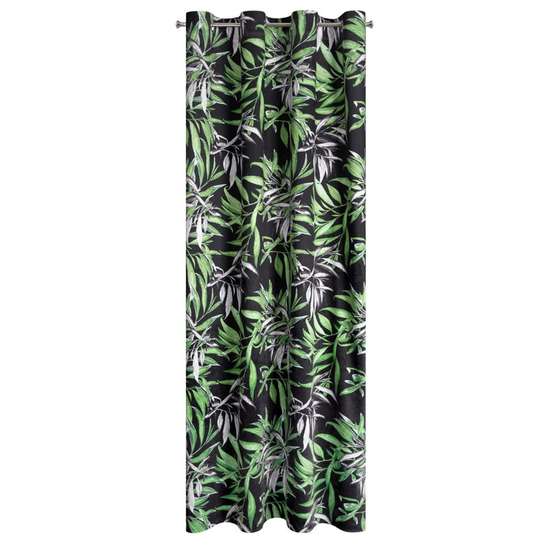 Abdinasir Blackout Curtain, 140 W x 250 D cm, Green