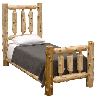 Fireside Lodge Cedar Log Traditional Bed - Single - Natural