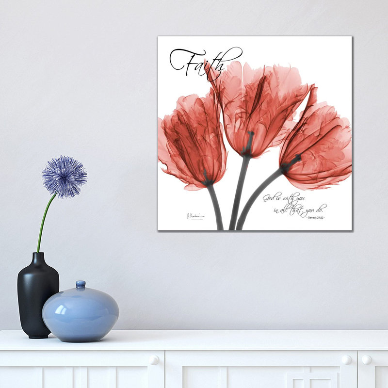 Faith Tulips by Albert Koetsier - Wrapped Canvas Print, 45.72 cm H x 45.72 cm W x 3.175 cm D