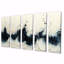 Vague noire et blanche, volcan rythmique IV, art mural, ensemble d'art mural moderne-451676640-451676641