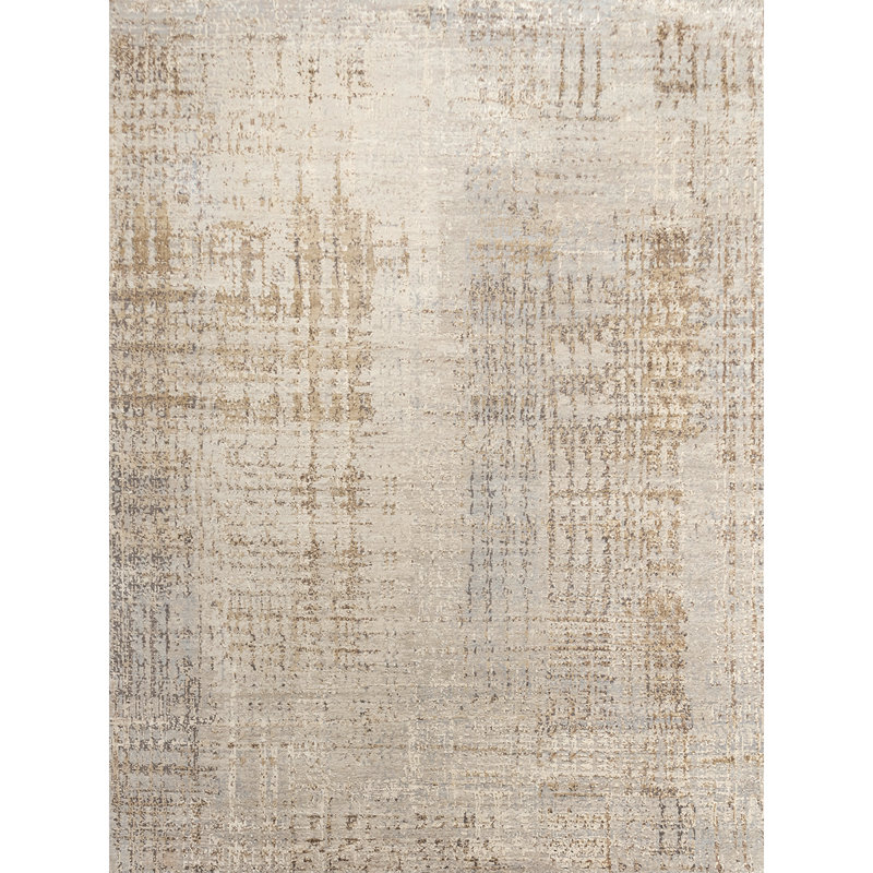 Wool Abstract Area Rug, Rectangle 10' x 14'