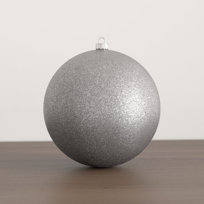 Xmas Ball Ornament, 20cm H x 20cm W, Silver