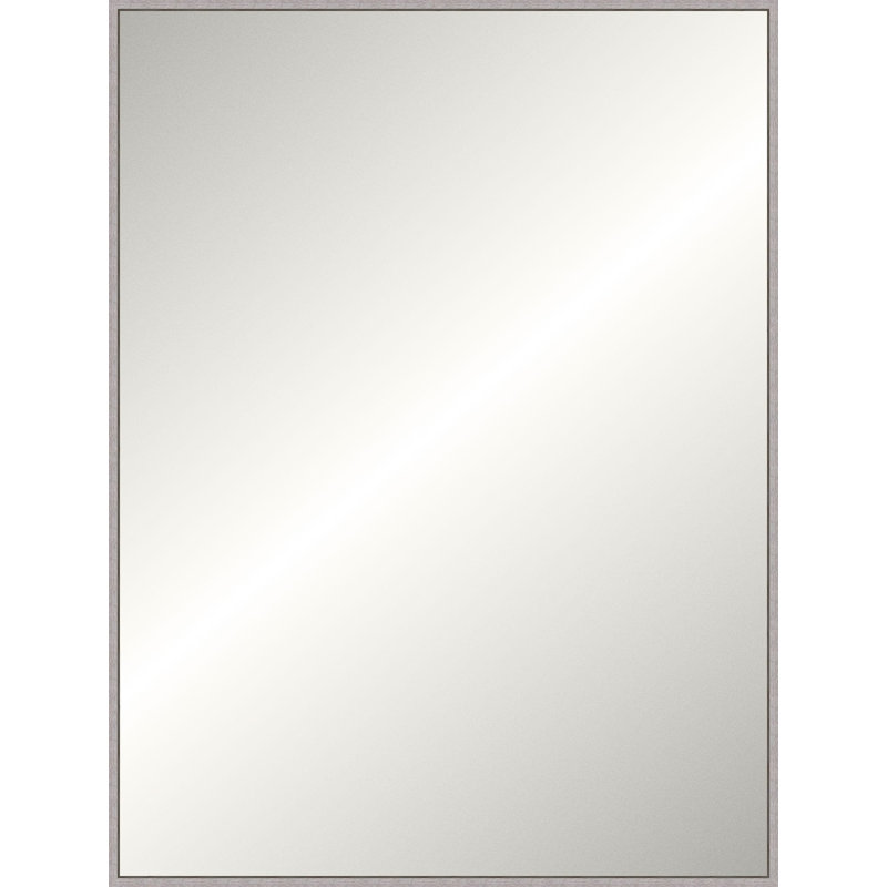 Miroir en bois massif, 89,5 po x 49,5 po, Gray Driftwood, Rectangulaire