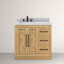 Ensemble de meuble-lavabo simple 36 po avec lavabo encastré en céramique Vivian-197356246-197356247