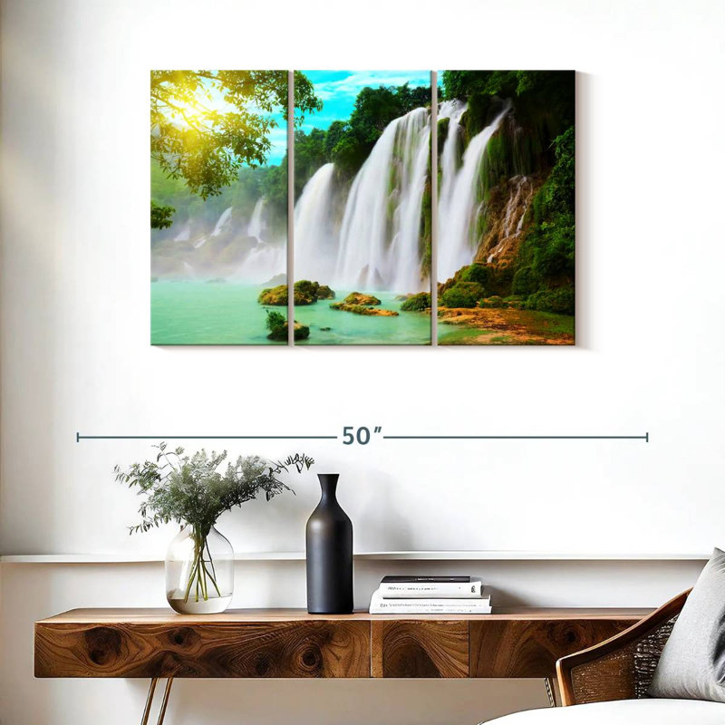 Alvord Detian Waterfalls, 24" H x 38" W