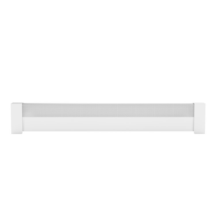 Baseboarders Premium Steel Easy Slip-On Baseboard Heater Cover Endcap Zero  Clearance - White