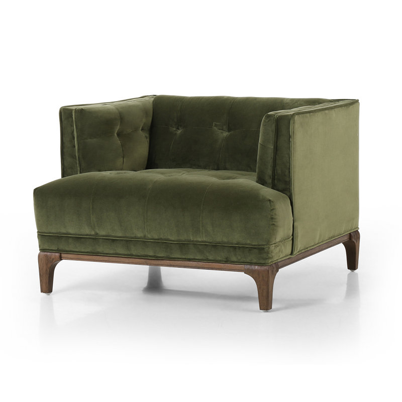 Dylan Armchair, Sapphire Olive Polyester Blend