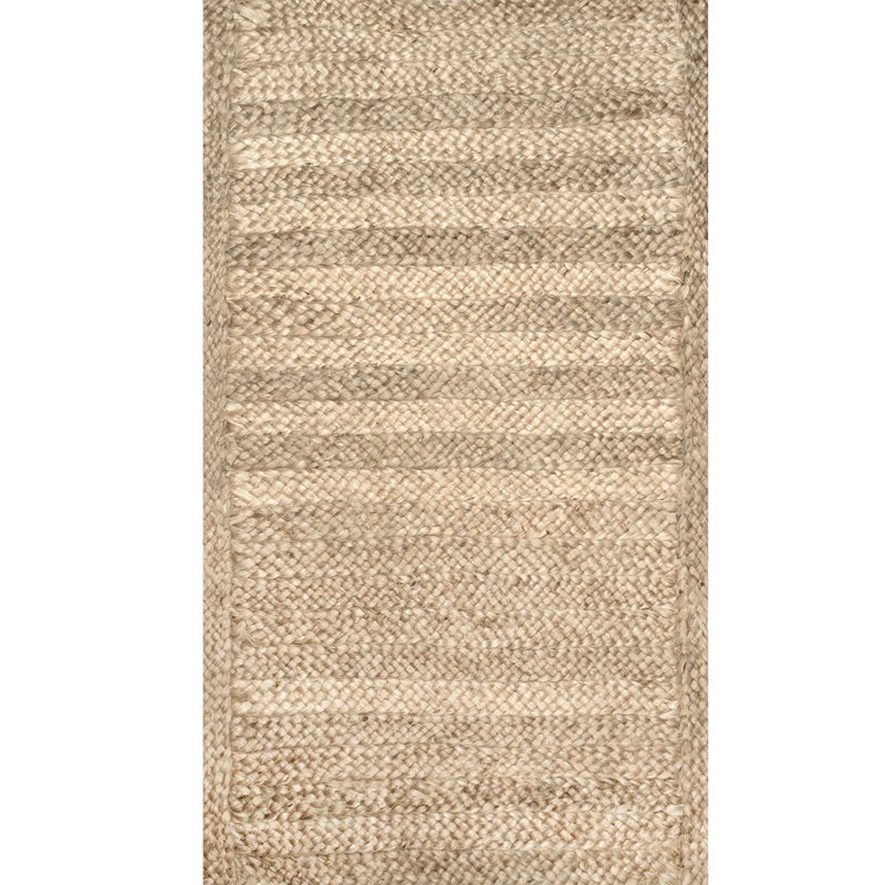 Tapis de zone naturelle rayée Angelina, Rectangle 5 pi x 8 pi