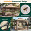 Auvent de patio portatif escamotable en acier 11 pi x 11 pi avec moustiquaire et sac de transport Carter-132166550