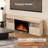 TV Stand for TVs up to 60" with Electric Fireplace with Remote Control,Adjustable Real 3d Flame Brightness-1696993923