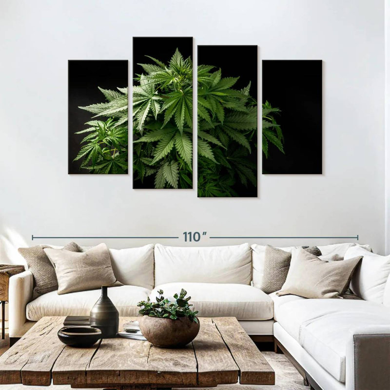 Senne Marijuana Cluster, 54" H x 84" W