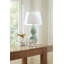 Shandy Lamp With Shade 16-Inch White Linen, With Gold-1457761802