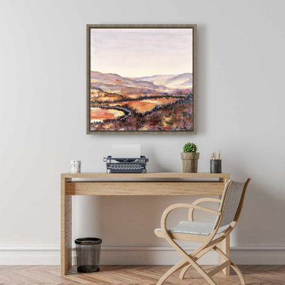 Canadian Forest Framed Canvas | Illustrative Landscape Decor