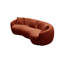 Canapé courbé Mid-Century moderne, canapé en tissu Boucle pour chambre à coucher, bureau, appartement-1803265806