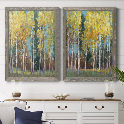 Toile encadrée de qualité supérieure Aspen Grove I - prête à être accrochée