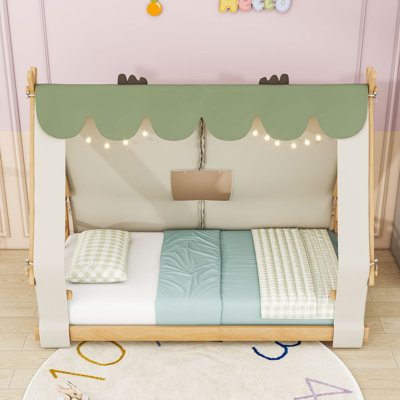 Forest Cabin Bed with Detachable Tent and Skylight