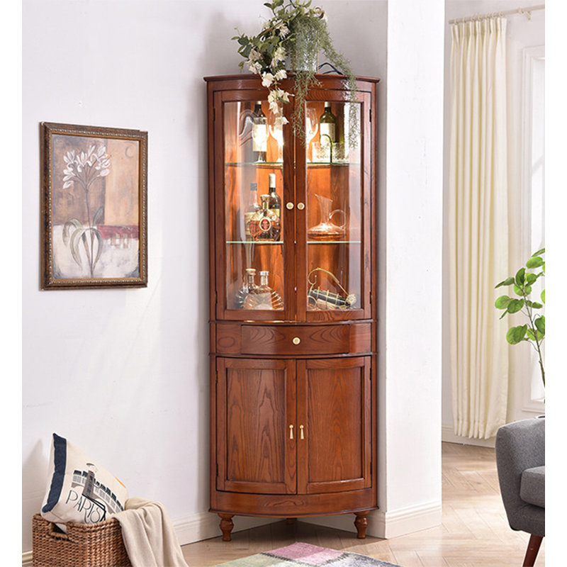 19.69 " L Solid Wood Bar Cabinet