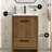 Virage 24" Freestanding Bathroom Vanity In Brown Oak With Sink Top-119665157-119665156-119665154
