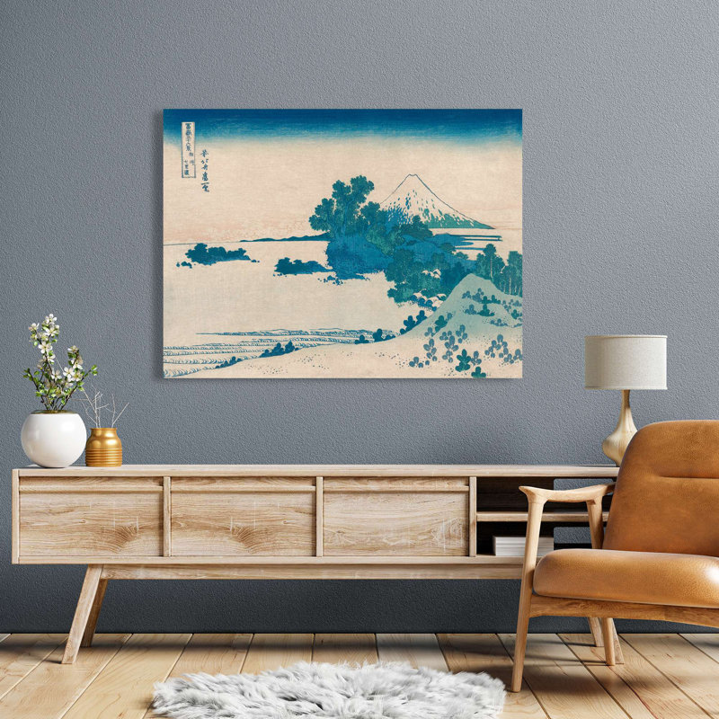 Seven-Mile Beach In Sagami Province, 1830-1833 by Katsushika Hokusai - Wrapped Canvas Print, 70cm H x 100cm W x 4cm D