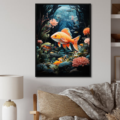 Aquariums Aquatic Pastoral Patchwork II - Aquariums Canvas Print