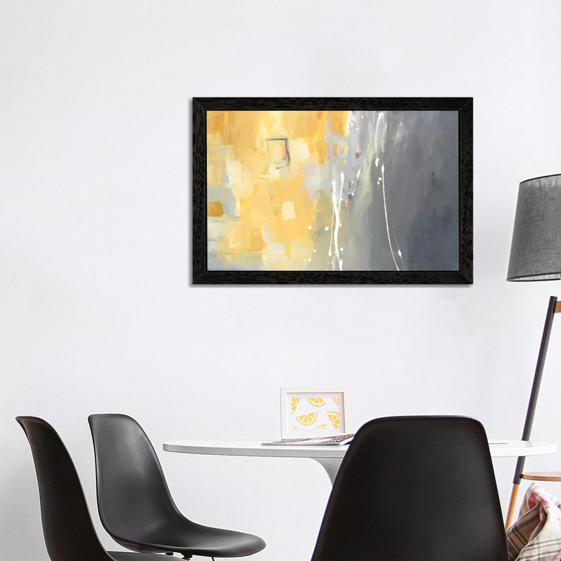 50 Shades by Julie Ahmad - Floater Frame Painting on Canvas, 66.04 cm H x 45.72 cm W, Black Framed