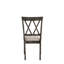 Ensemble de 2 chaises d'appoint en tissu beige et gris vieilli Claudia II