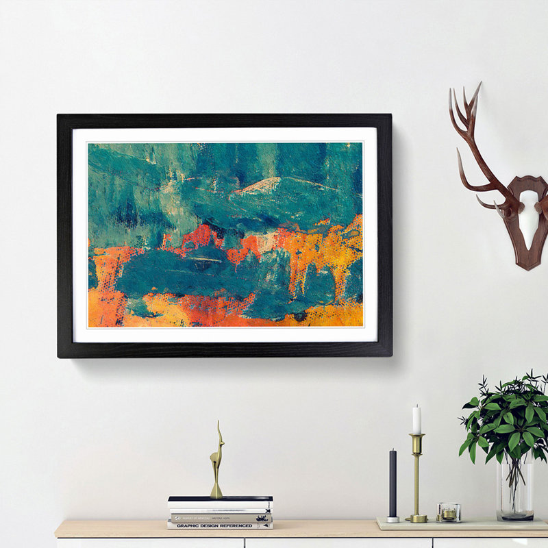 Abstract Vol.430 by S.Johnson - Framed Print, 24cm H x 33cm W x 2cm D, Black Framed