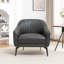 Fauteuil demi-tonneau en simili cuir Ammon-55865693