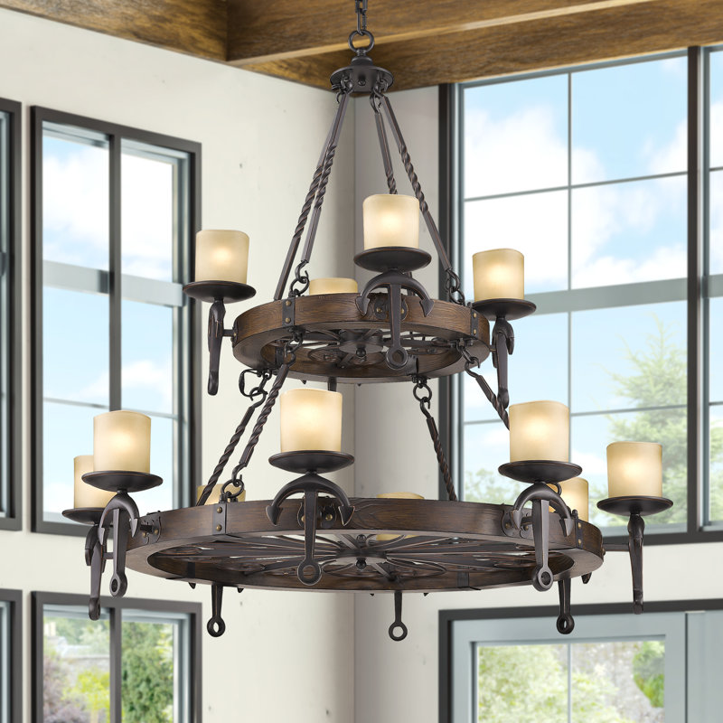 Liam 12 - Light Dimmable Chandelier